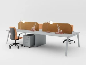 PROF Рабочий стол из дерева с системой управления кабелями Dodici