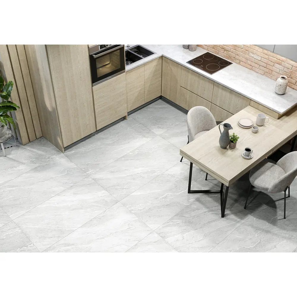 Глазурованный керамогранит Alma Ceramica X-Rock 07 60x120 см 1.44 м² матовый цвет серый 89458831 STLM-2035589