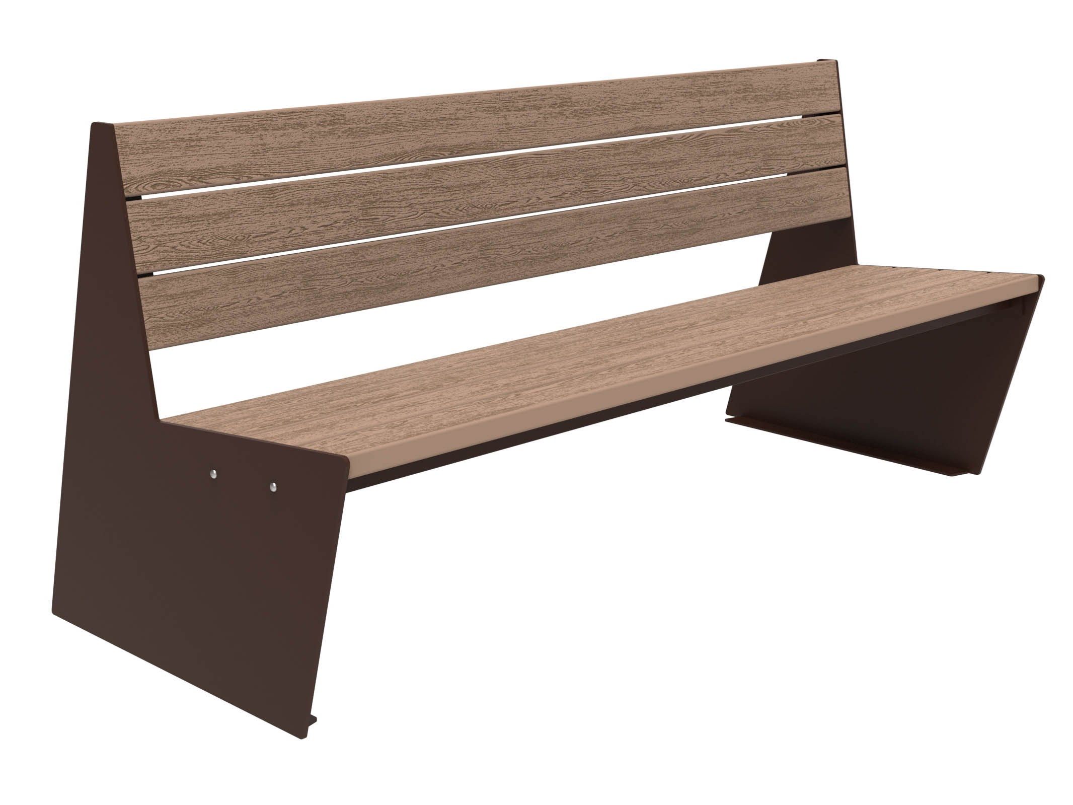 Скамья WPC со спинкой Lazzari Sharp ARCH-00095832 - Вид №36