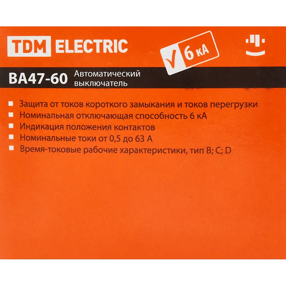 Автоматический выключатель TDM Electric ВА47-60 2P C32 А 6 кА SQ0223-0096 84399512 STLM-2074796  - Вид №4