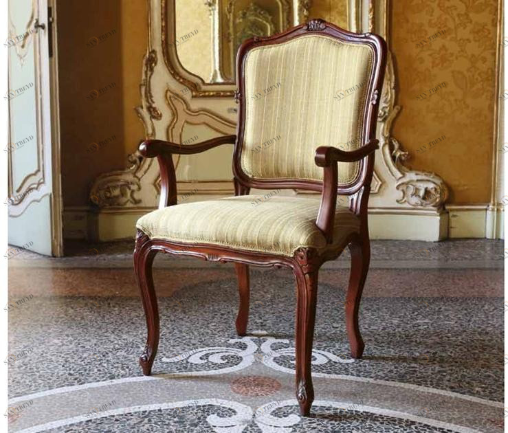 Arnaboldi Interiors Шелковое кресло с подлокотниками Louis xv sun-id-1512254