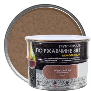 Грунт эмаль по ржавчине 3 в 1 молотковая Dali Special цвет медный 2.5 кг