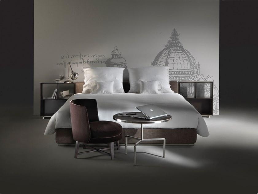 Flexform Двуспальная кровать со съемным чехлом из ткани Groundpiece sun-id-1458149 - Вид №2