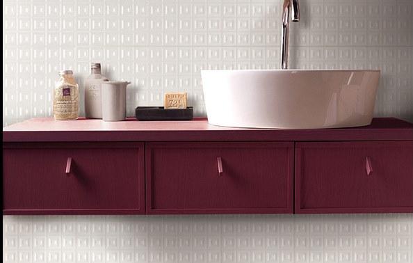 Cerasarda Белая керамическая трехмерная поверхностная плитка Parentesi quadra Https://www.cerasard - Вид №2