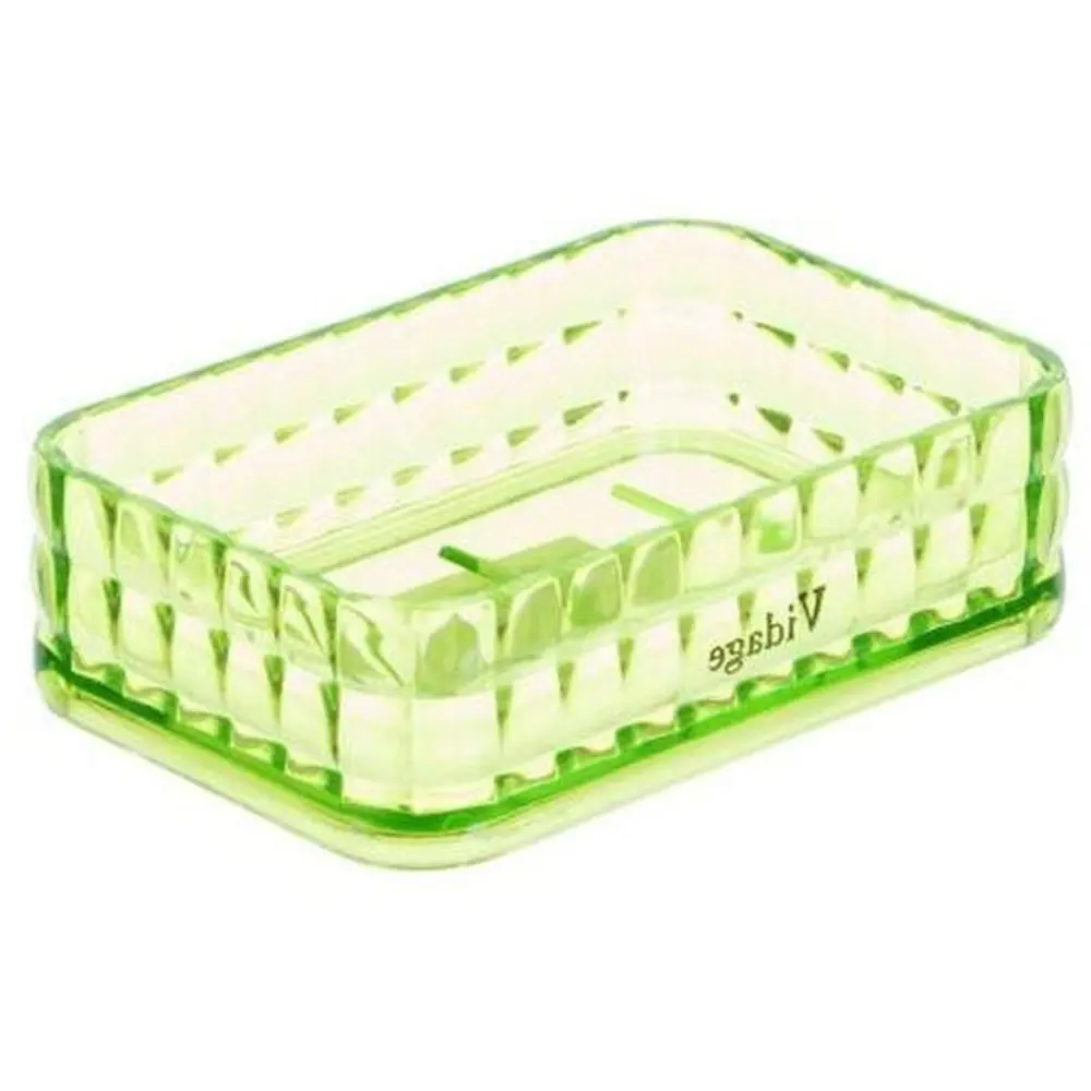 Мыльница настольная Vidage «Корбу» пластик цвет зелёный STLM-2015225