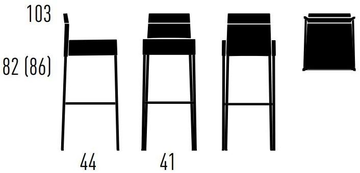 KFF Барный стул высокий со спинкой Texas sun-id-1481101 - Вид №2