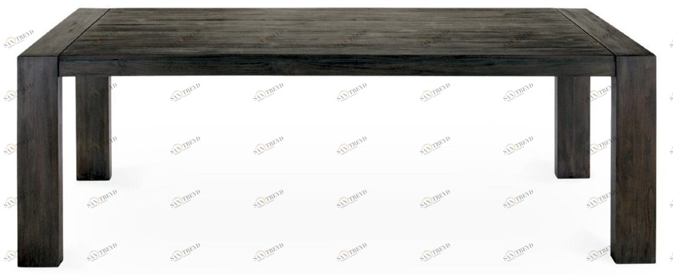 Обеденный стол деревянный черный 220 см Lower ICON DESIGNE  178141 Черный 