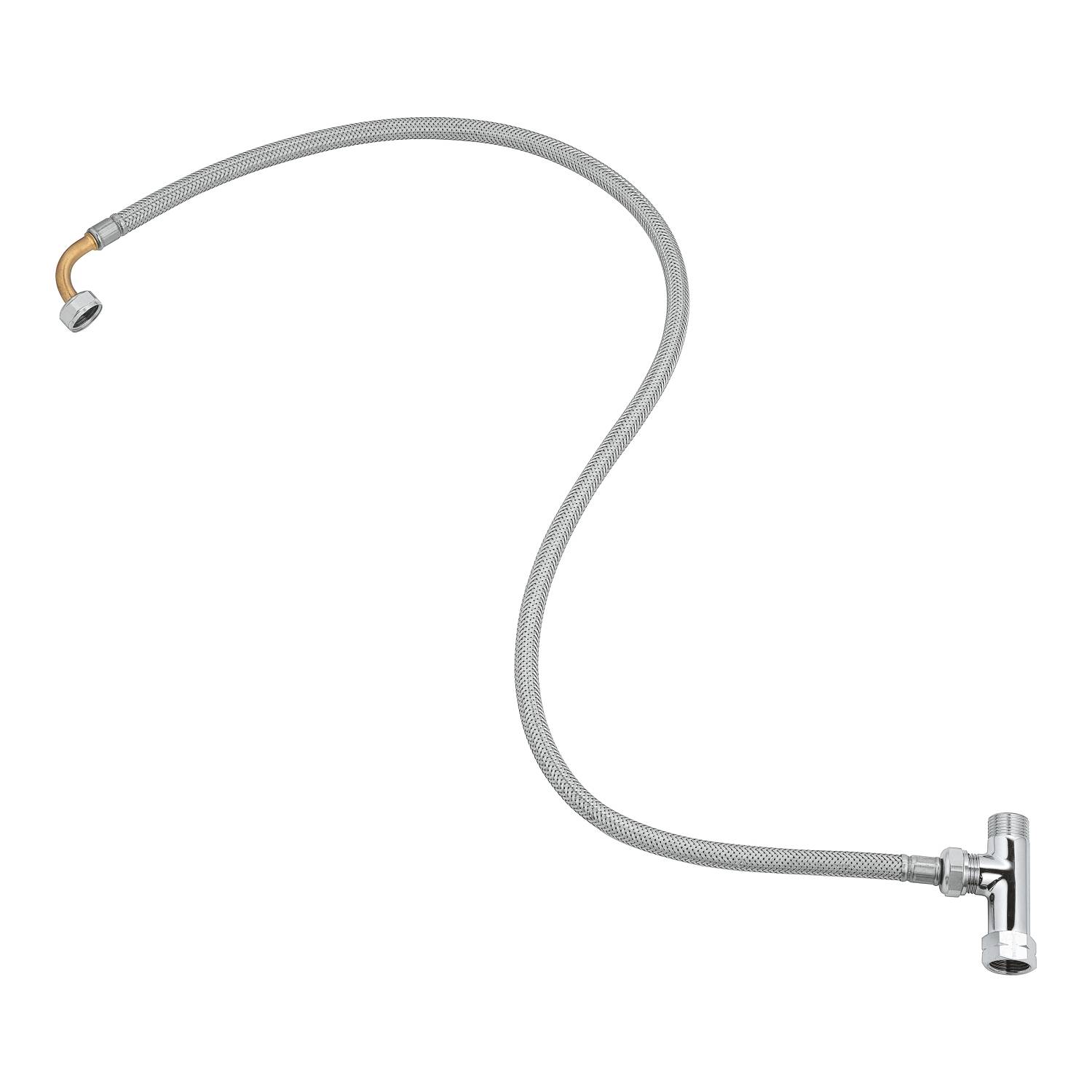 Набор GROHE для подключения сиденья-биде: шланг 795 мм, Т-образное подключение, хром (14074000) Spare Parts - Вид №2