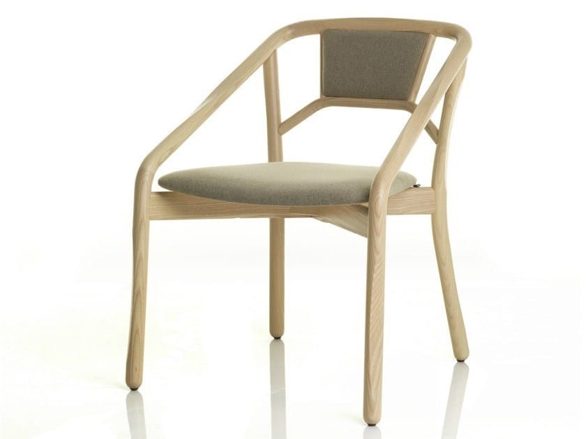 Деревянный стул со встроенной подушкой из ткани ALMA DESIGN Marnie ARCH-00087639 - Вид №6