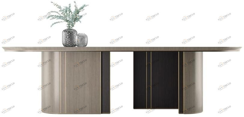 FRATO Овальный обеденный стол из дерева  Ffu130017aaa 