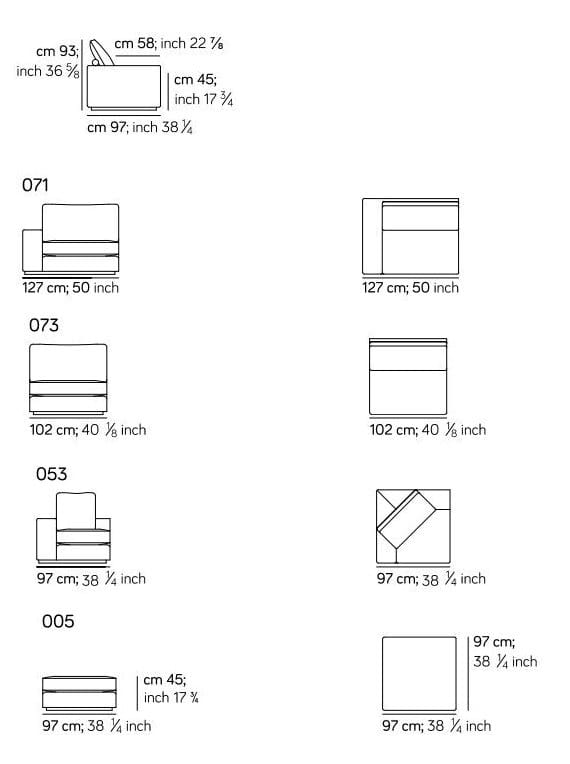 Угловой диван из ткани Amura Murray ARCH-00070987 - Вид №3