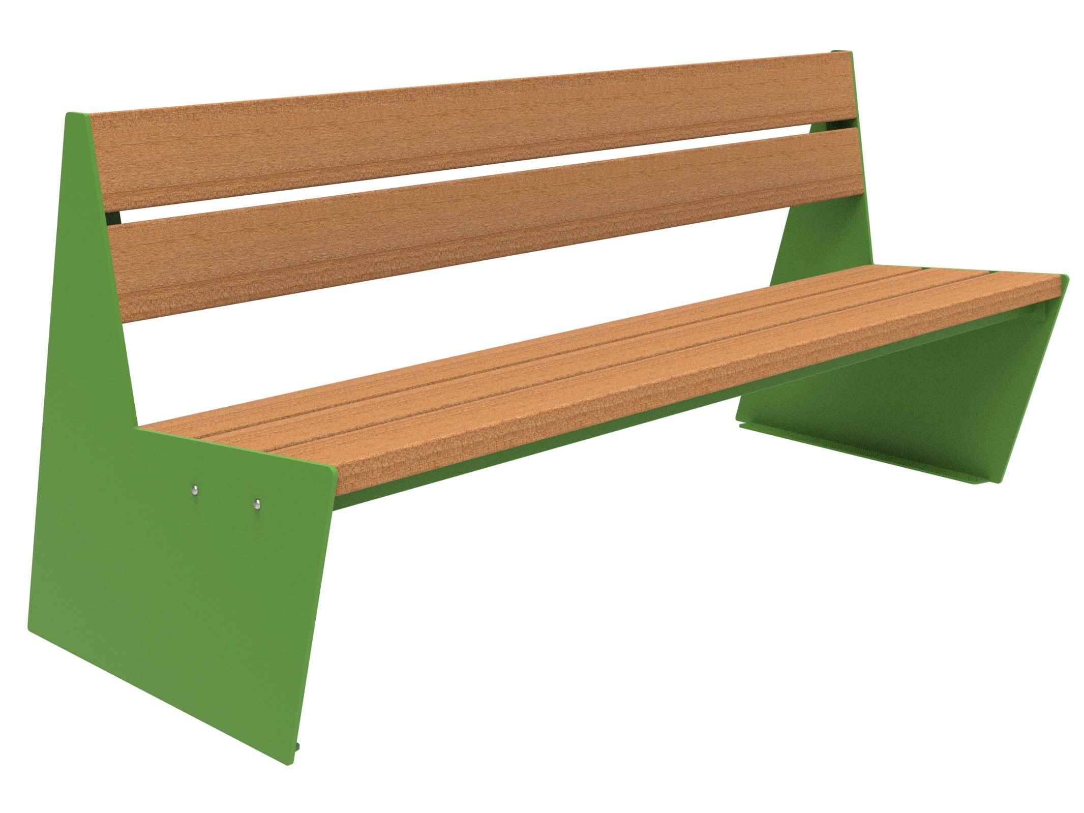 Скамья из окуме со спинкой Lazzari Sharp ARCH-00087617 - Вид №32