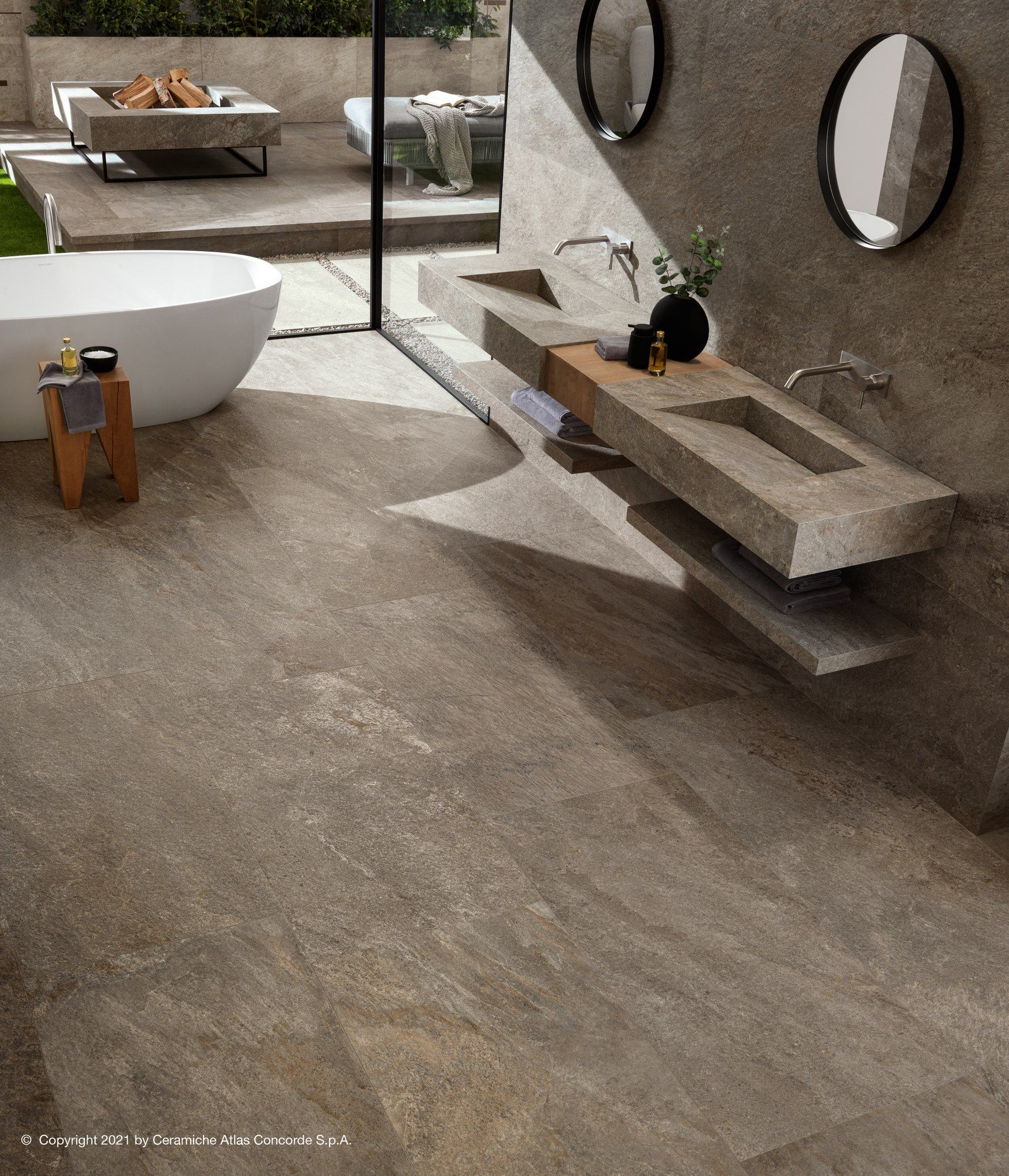 Пол / облицовка керамогранита с эффектом камня Atlas Concorde Norde ARCH-00026085 - Вид №7