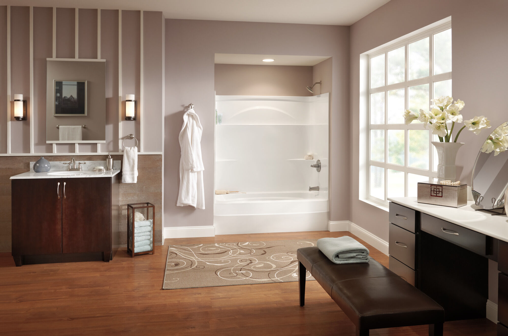 Сплошная ванна для душа 60 "x 32" - правый слив Delta Faucet 226032AR00 - Вид №1