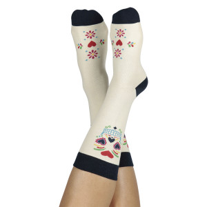 DYSOCKSCAW Носки , calaca, белые Doiy