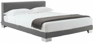 Ligne Roset Двуспальная кровать из ткани с мягким изголовьем  17091615