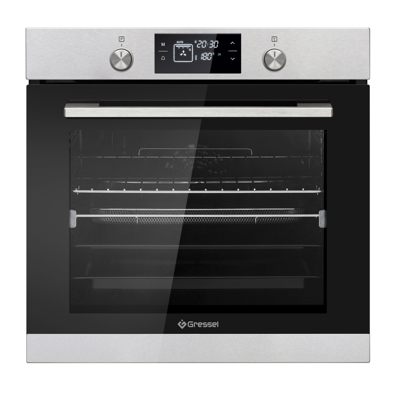 9284763 Электрический духовой шкаф Gressel RU677EM69110 серебристый STDN-0047009