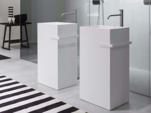 Прямоугольная отдельно стоящая раковина из Flumood®