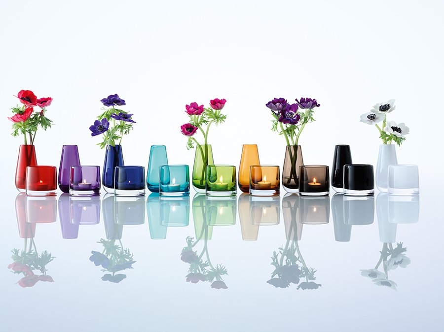 Ваза в форме бутона flower colour 14 см лиловый LSA INTERNATIONAL - 253387 Фиолетовый  - Вид №2