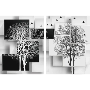 Картина модульная Абстракция 45x60 см 2 шт.