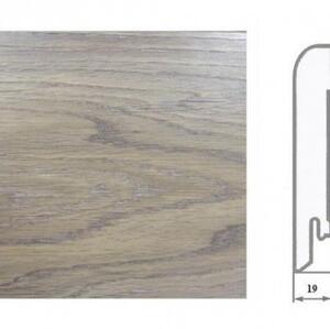 Плинтус Ashton Модена Шпонированный Дуб (Гладкая) 2400х83 мм.