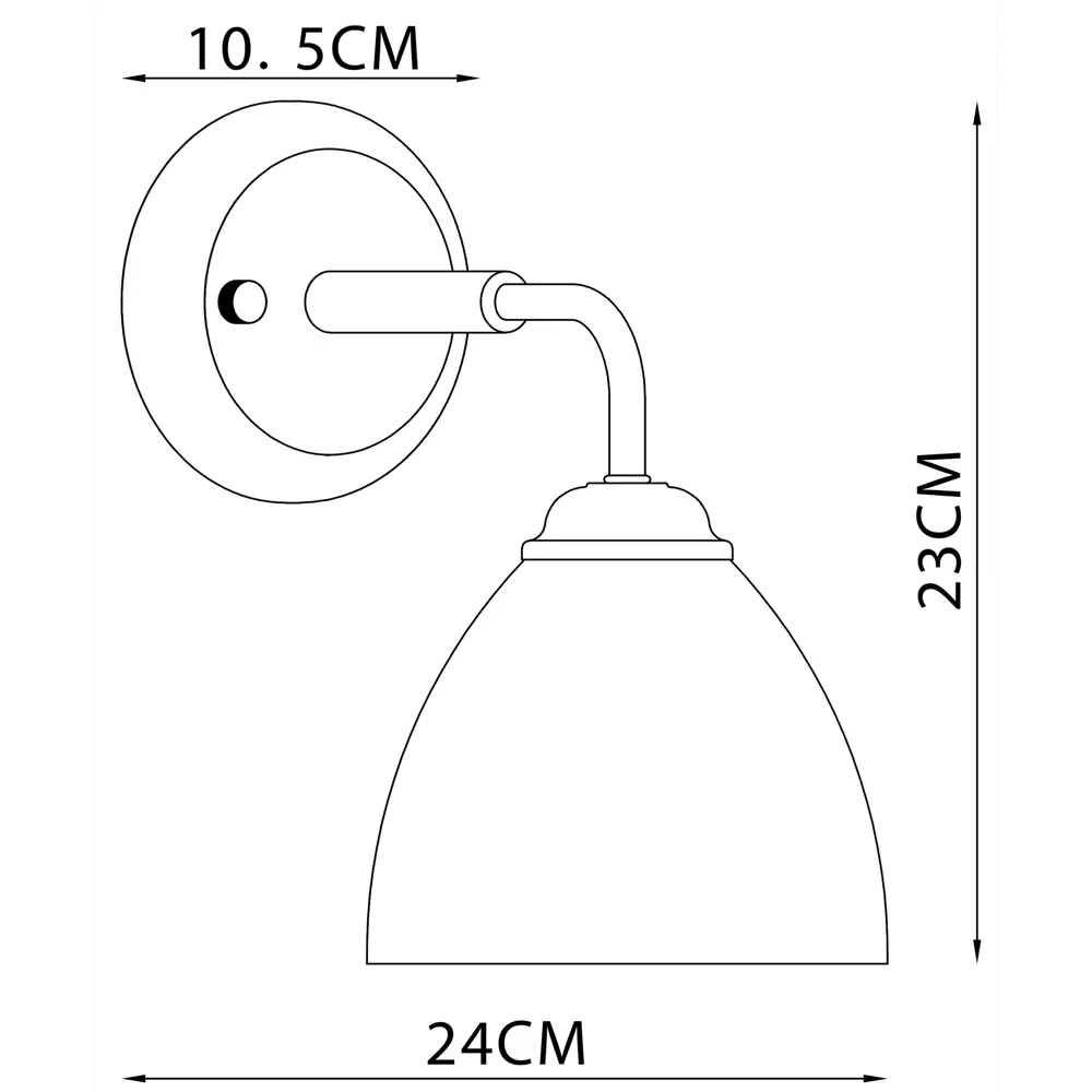 Настенный светильник KREAFORTA Zeya цвет белый 89420928 STLM-2134683  - Вид №6