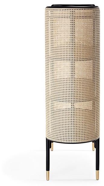 Wiener GTV Design Открытый книжный шкаф из бука и венской соломы Mos sun-id-1387942 - Вид №2