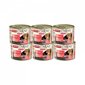 ПР0004566*6 Корм для котят Carny Kitten говядина, сердце индейки конс. 200г (упаковка - 6 шт) Animonda