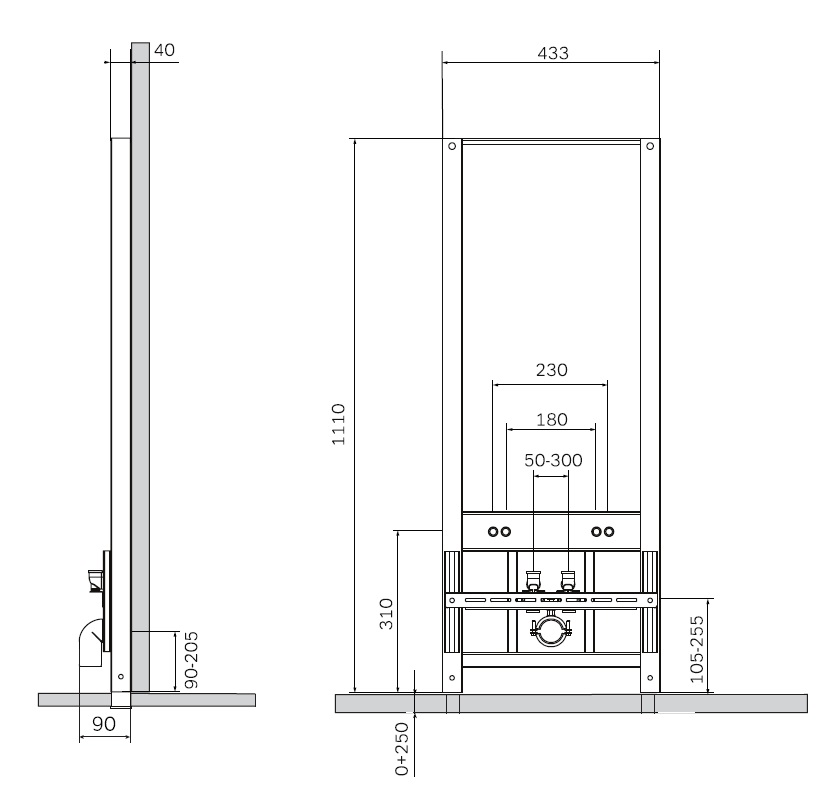I032701 Система инсталляции для биде AM.PM  - Вид №2