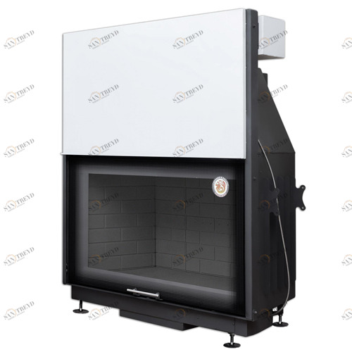 Каминная топка Экокамин Вега 1200B принт с черным шамотом 6486