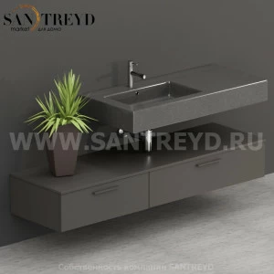 T17052AT2 Столешницы для использования в сочетании с тумбами и открытыми тумбами 170 см серая Globo ARREDO WOOD Италия