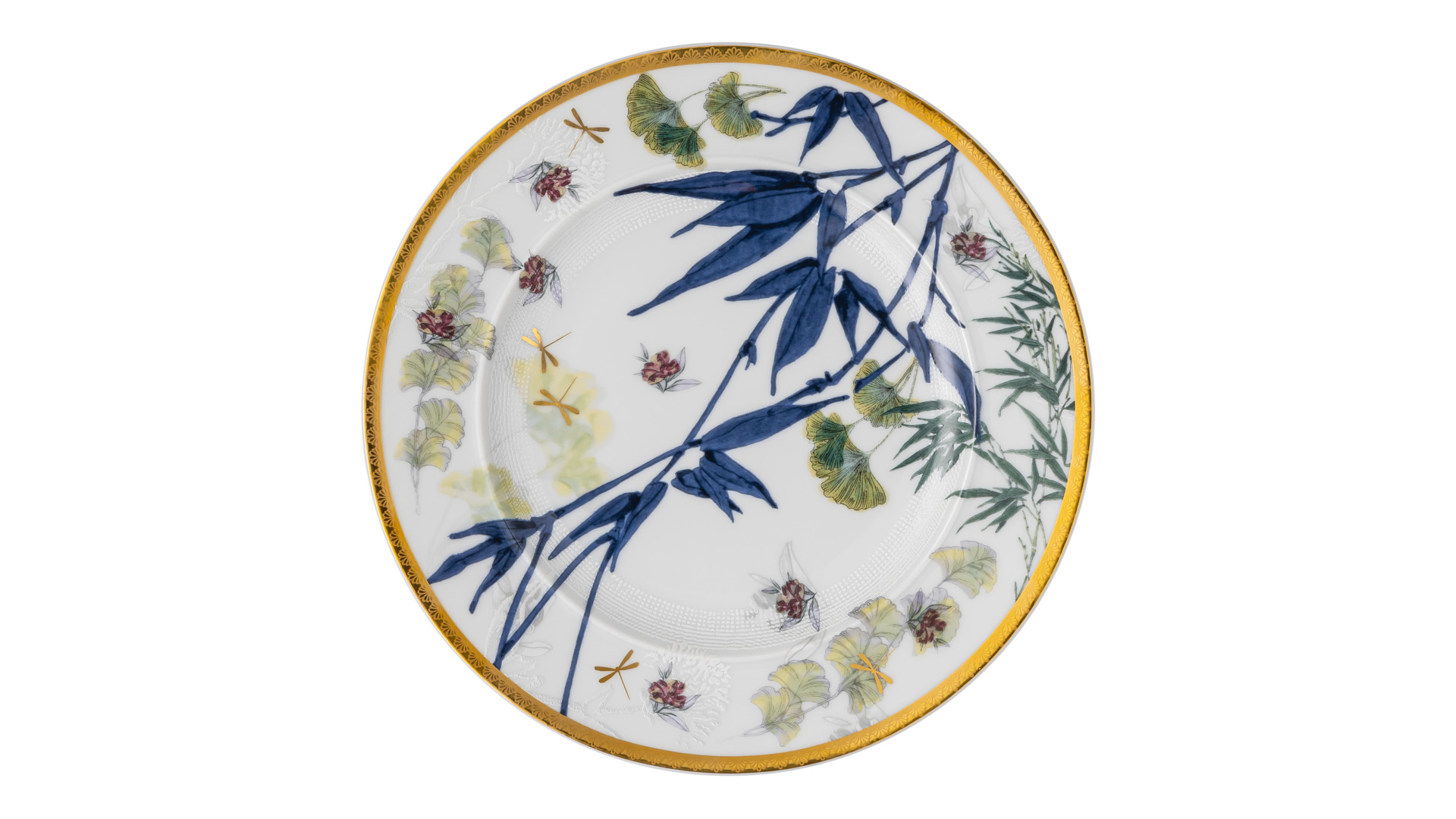 10655602 Rosenthal Набор тарелок десертных Rosenthal Турандот 18см, фарфор, белый, золотой кант, 6 шт Фарфор  - Вид №1