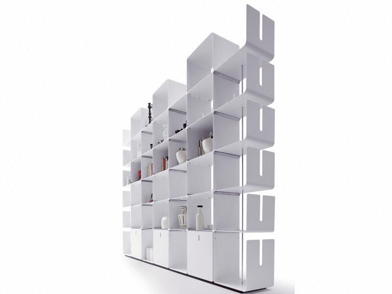 Dieffebi Модульный открытый книжный шкаф из алюминия Bookcases 7cw0-7cwan - Вид №2