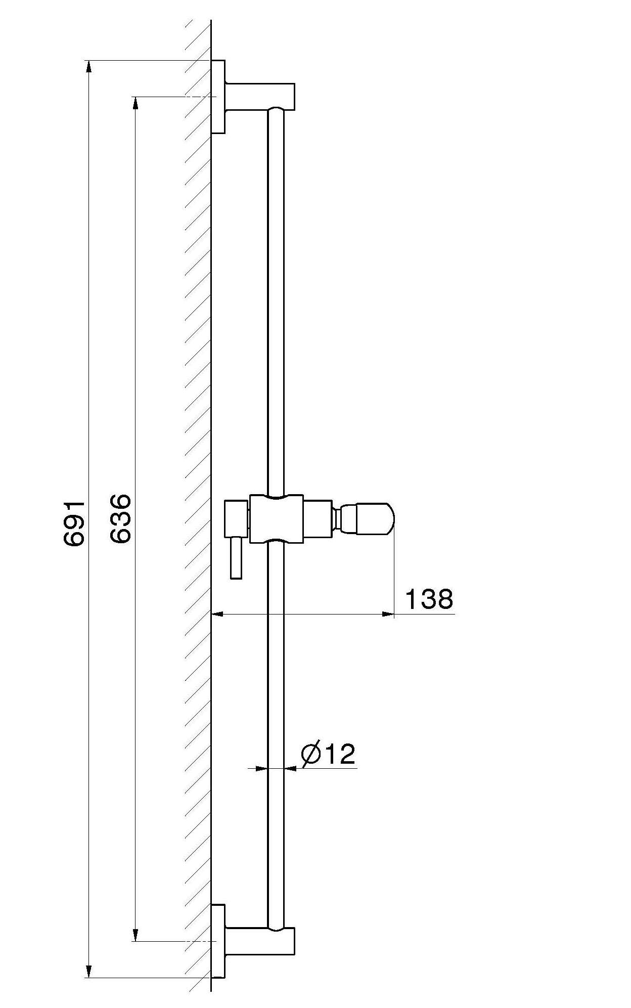 Латунный стержень Newform набор для душа ARCH-00130646 - Вид №1
