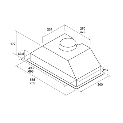 5352808 Вытяжка полновстраиваемая Jetair VIERA LUX BL/A/52 черный STDN-0069182 - Вид №8