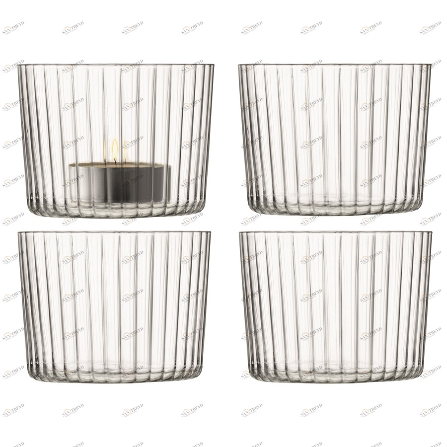 Подсвечник стеклянный 4 штуки Gio LSA INTERNATIONAL  253444 Прозрачный 