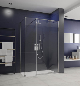 Торцевая панель для монтажа с дверью AR8SPN90H Merlyn Arysto Хромированный