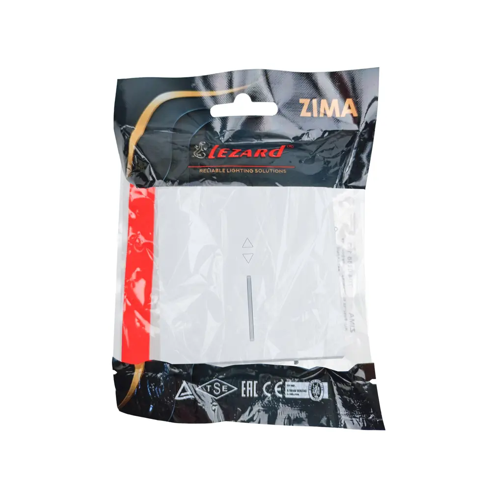 Проходной выключатель Lezard Zima белый для управления светом из двух точек 89398423 STLM-1583872 - Вид №5