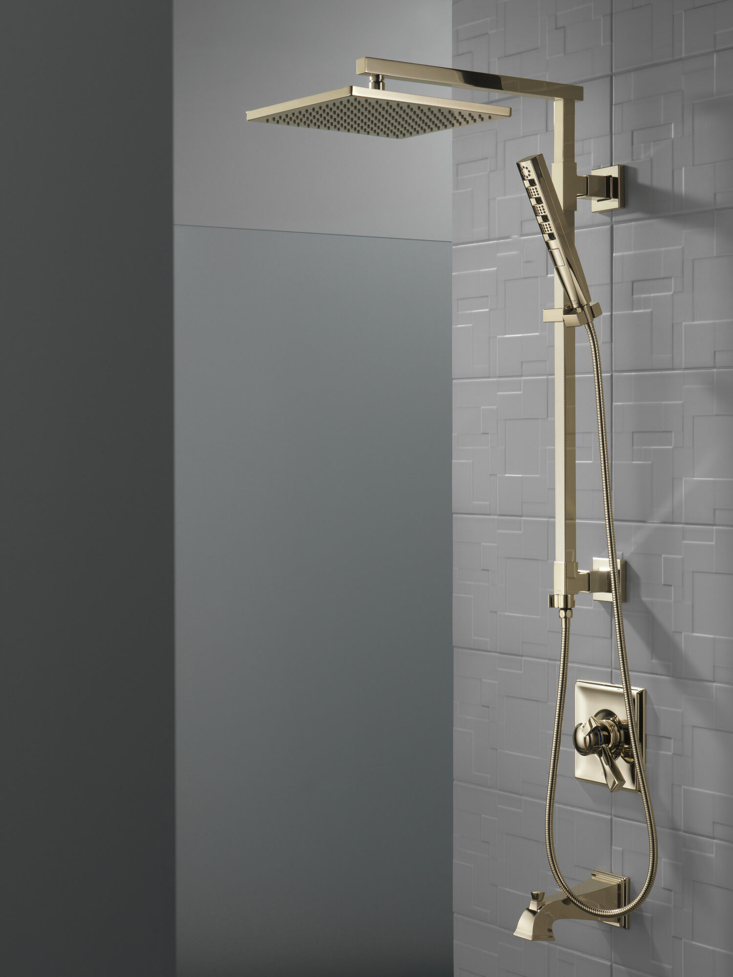 58420-PN Душевая колонна угловая 26 дюймов Delta Faucet Universal Showering Полированный никель  - Вид №8