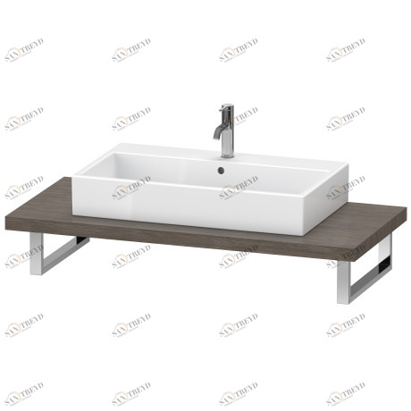 LC102C05151 L-Cube Консоль для накладных раковин и встраиваемых умывальников Сосна коричневая, декор Duravit