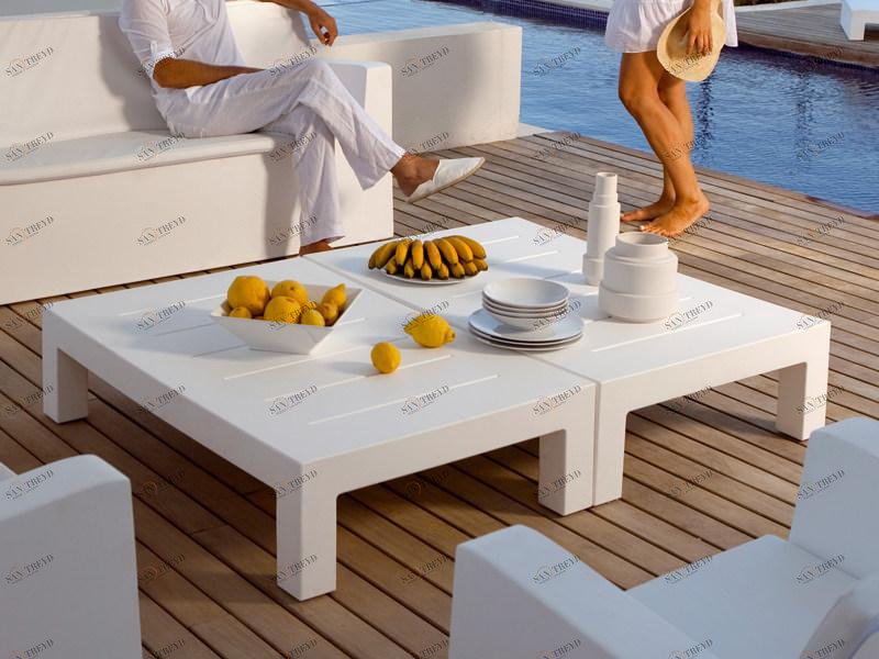 VONDOM Садовый стол с низким содержанием смолы Jut sun-id-1386186