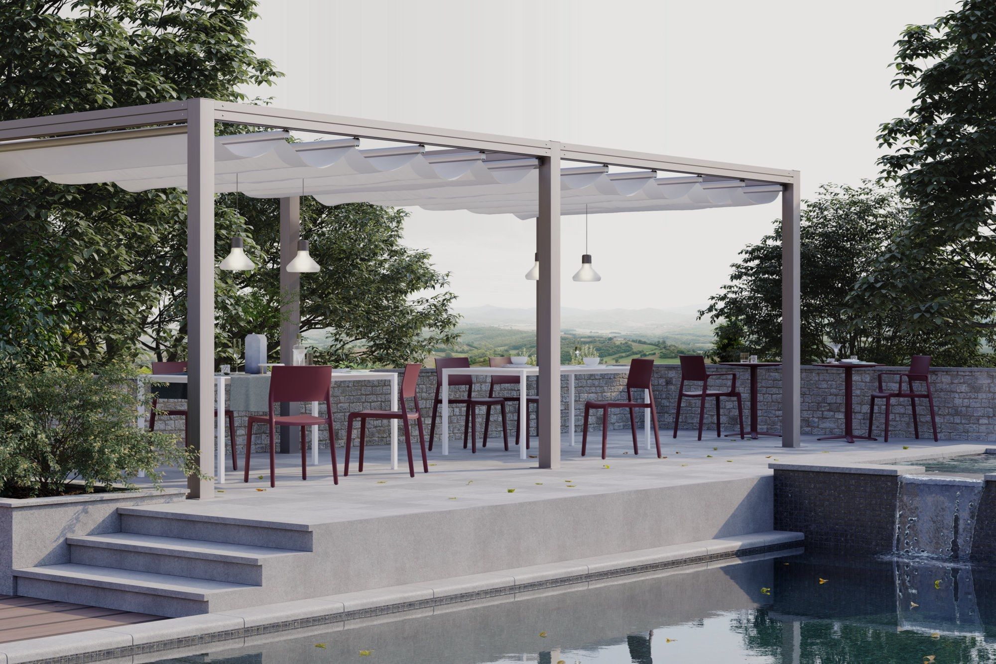 Штабелируемый стул из инженерного пластика с мягким сиденьем GABER LILIBET ARCH-00044042 - Вид №6