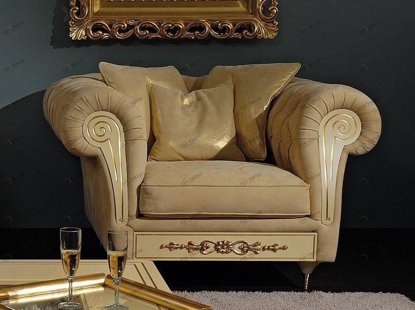 Vismara Design Кожаное кресло в стиле честерфилд с подлокотниками Classic sun-id-1457639