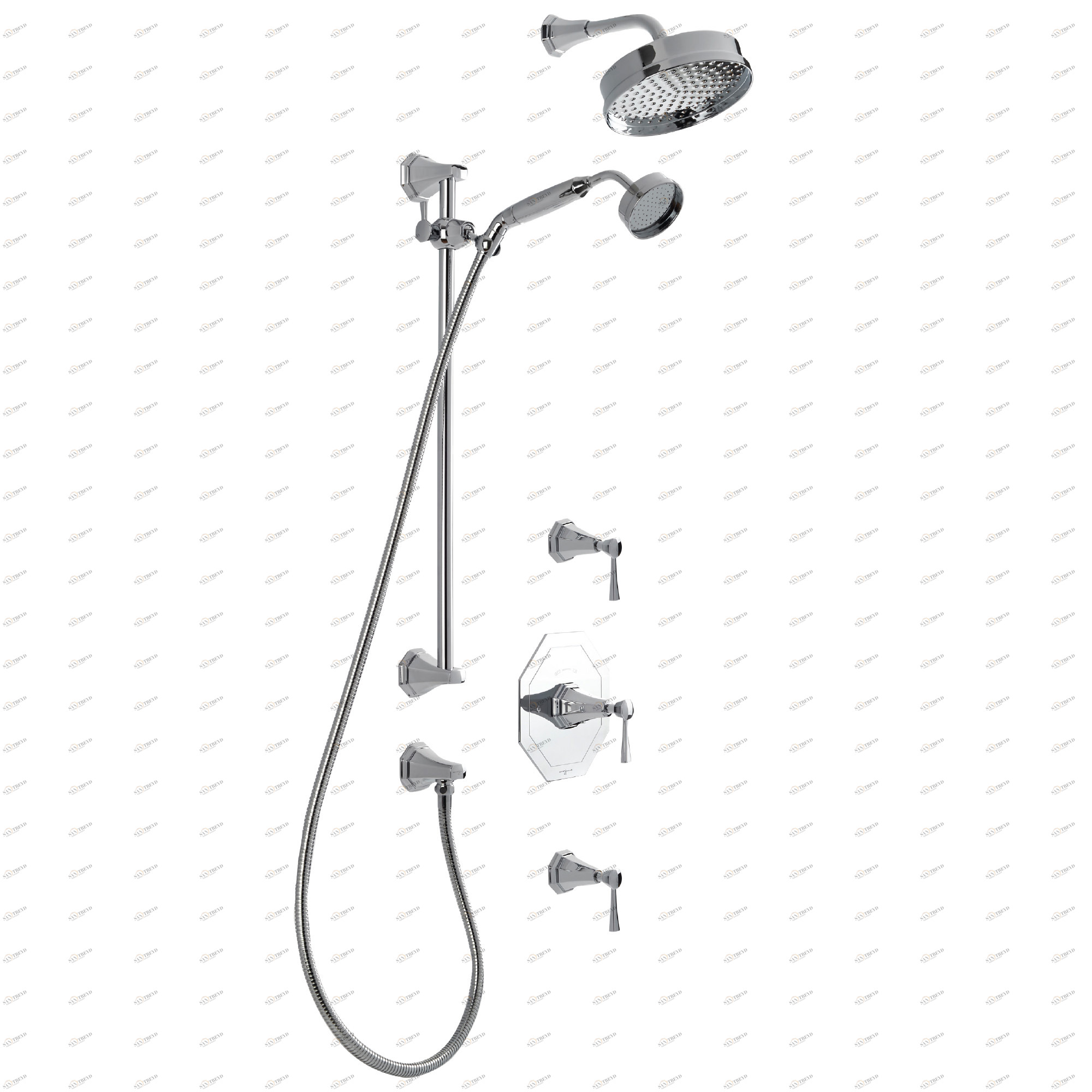 Traditional bathrooms Смеситель для душа АРТ ДЕКО Prstkit3.con.bn 