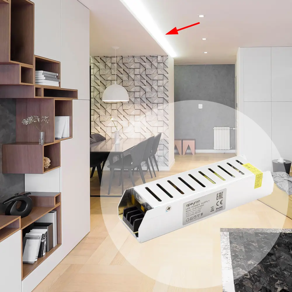 APEYRON Блок питания 75Вт 12В для светодиодного освещения 15785808 STLM-0006320 - Вид №9