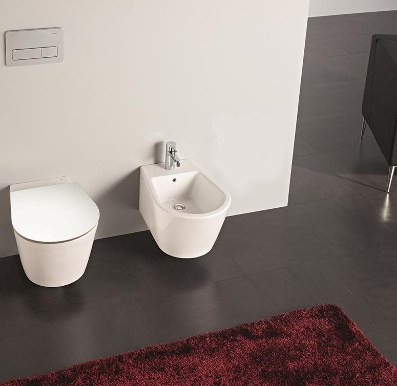 Набор Sanitana подвесной безободковый GLAM: чаша BTW + крышка с механизмом (микролифт) S10200882100000;S80200281600000 - Вид №1