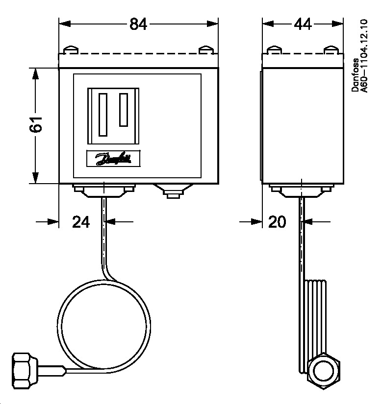 Danfoss Реле давления одноблочные KP KP 7S Реле давления 060-119266  - Вид №15