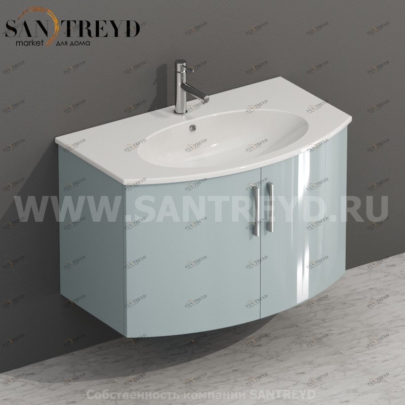 MDMA80Y156 Тумба с двумя створками 78 см синяя Globo 4ALL Италия Ceramica Globo