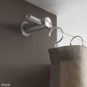 SSAL2055Set10SU68 Система натяжения кабеля осе-боковая с угловой направляющей до 10 метров, небольшое расстояние от стены или потолка PHOS