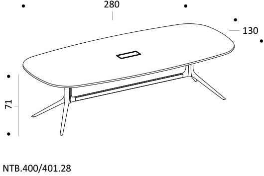 ICF Прямоугольный стол для совещаний, регулируемый по высоте, с системой управления кабелями Notable sun-id-1370700 - Вид №12